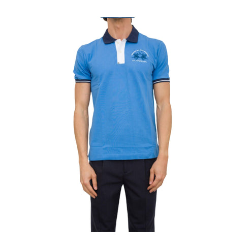 La Martina Polo Polo Uomo slim con contrasti Oceano P24 - LA MARTINAYMP005PK001 - 07205 - M - Francavilla Moda